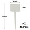Tall White Tee Tags for Garden Plants Potted Waterproof Anti-UV T Labels Greenhouse Flower Vegetables Herb Markers Sign Stakes