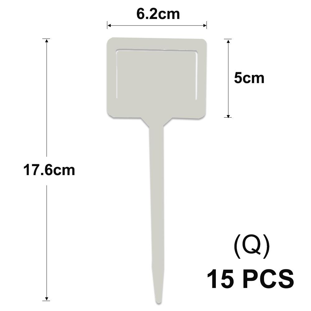 Tall White Tee Tags for Garden Plants Potted Waterproof Anti-UV T Labels Greenhouse Flower Vegetables Herb Markers Sign Stakes