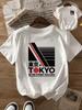 Japanese Tokyo Street Racing Letter Print T-Shirt Women Summer Fashion Short Sleeve Tee Retro Harajuku Streetwear Top