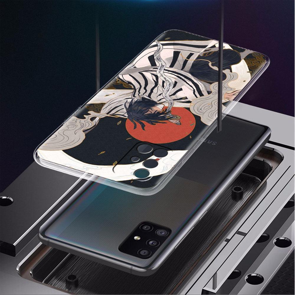 Carcasă Demon Slayer Zenitsu Kaigaku pentru Samsung Galaxy A52 A32 A12 A71 A21s A22 A51 A50 A23 A31 A50 A41 A72 telefon moale funda capac