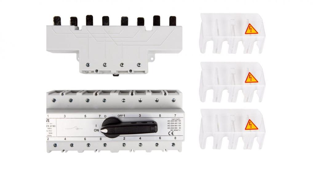 Przełącznik Sieć-Agregat 160A 4P Przk-4160W02