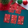 Tassel Christmas Earrings Rhinestone Moving Santa Claus Dangle Earrings Christmas Jewelry  Girls