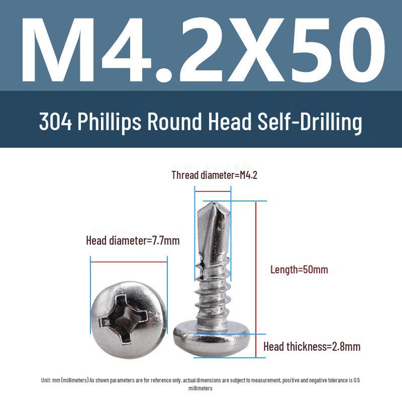 Yigu 304 Phillips Linsenkopf Selbstschneidende Schrauben M3.9/M4.2 auf Lager