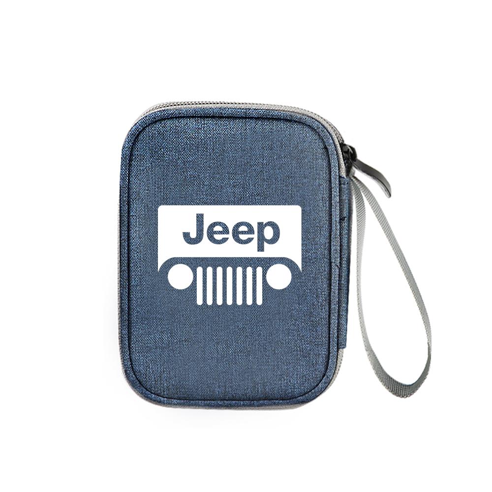 Multifunction Car Storage Bag Key Case USB Organizer Stowing Tidying Acceccories For Jeep JPB Renegade Wrangler Compass Cherokee