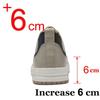 New Men Sneakers Heightening Shoes for Men Insole 6cm Heels Casual Lift Height Shoes  Elevator Shoes Comfortable Leather traf