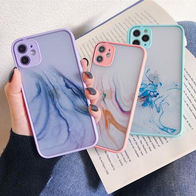 Gradient Marble Phone Case For iPhone XR XS Max X 15 14 12 13 Mini 11 Pro Max 7 8 Plus SE2020 Vintage Colorful Shockproof Cover