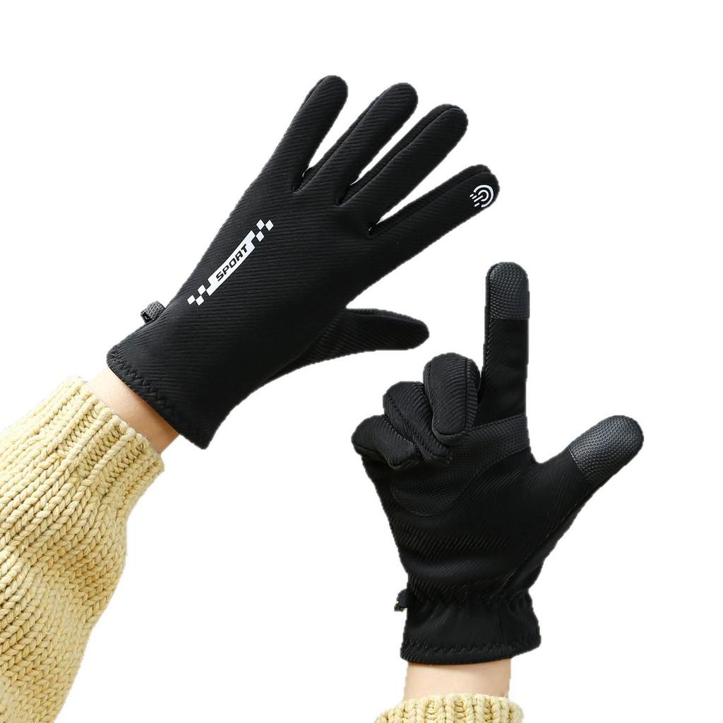 Women's Winter Cycling & Driving Touchscreen Gloves – Windproof, Warm Fleece Lined for Cold Weather