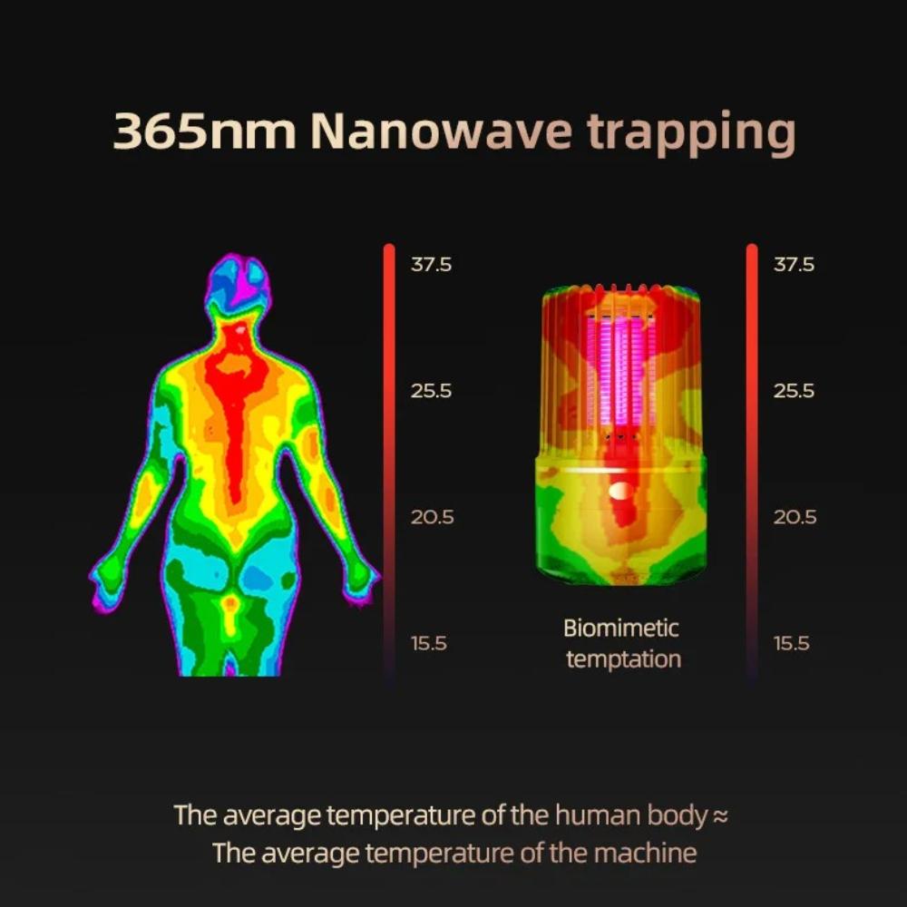 Electric Shock Mosquito Killer Lamp Outdoor Atmosphere Light Mosquito Repellent Safe Efficient Home Mosquito Zapper Household