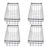 4PCS Chest Freezer Storage Baskets Metal Wire Food Organizer for Refrigerated Cabinet