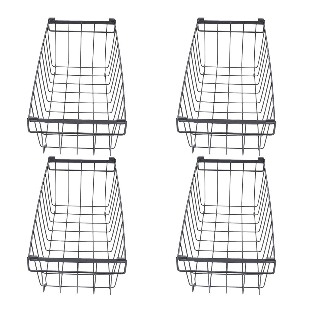 4PCS Chest Freezer Storage Baskets Metal Wire Food Organizer for Refrigerated Cabinet