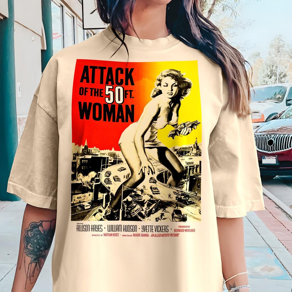Attack of the 50 ft. Woman V3 Movie Poster Classic Movie Unisex T-Shirt all sizes S-5XL