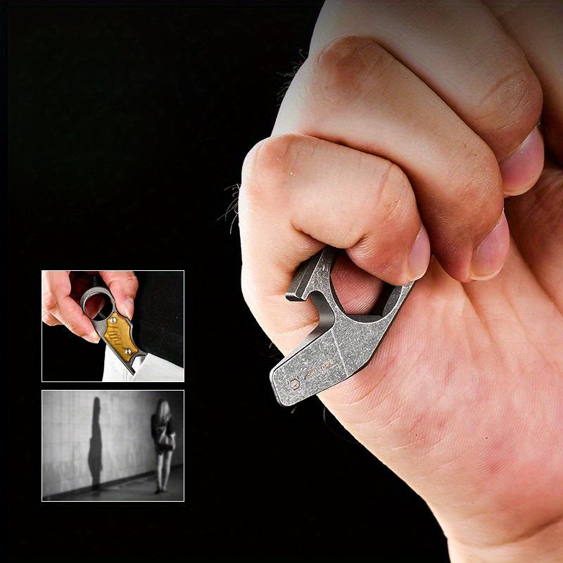 14 mm Titanlegering Multiverktyg Kofot, Flasköppnare, Skiftnyckel, Kompakt EDC Campingutrustning, Lättvikt, Hållbar Design, Campingtillbehör