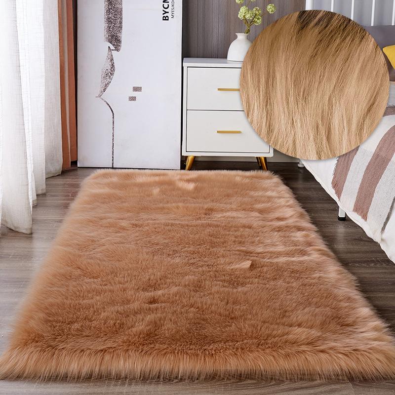 Weiche Flauschige Weiße Teppiche für Schlafzimmer Nachttisch Teppich Pelziger Sofabereich Teppich für Wohnzimmer Mädchenzimmer Plüsch Luxus Teppich Heimdekoration
