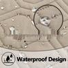 Color Block Waterproof Pet Sofa Bed - Universal Cushion Pad for All Seasons