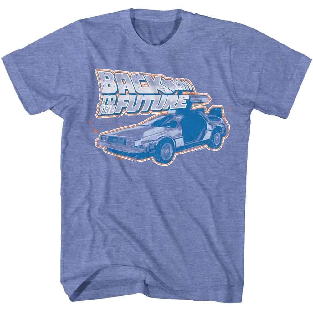 Back To The Future - Logo And Car - Officially Licensed American Classics - Fron 150