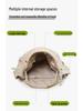 Korean Style Large Capacity Corduroy Shoulder Crossbody Bag - Simple & Fashionable Underarm Design