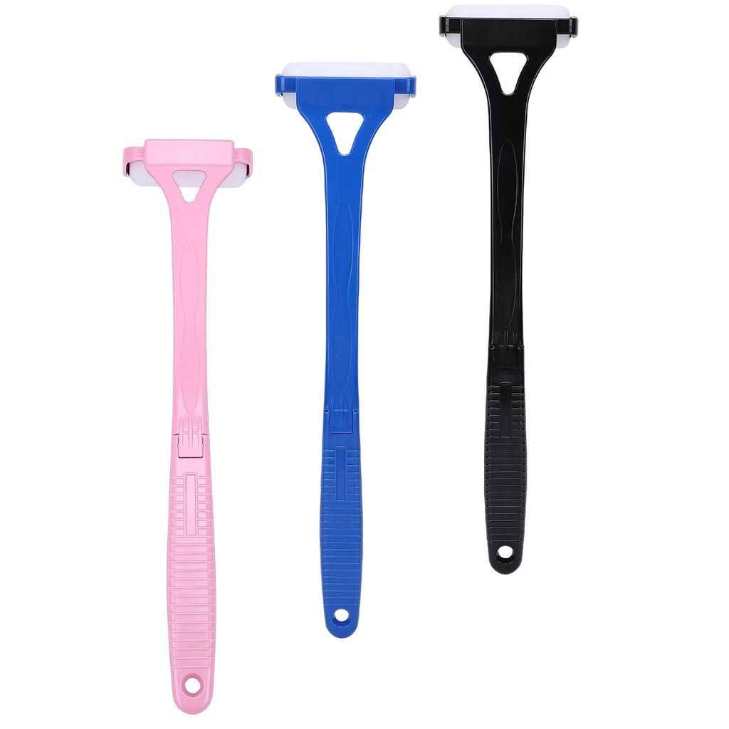 3pcs Back Lotion Applicator Foldable Non Slip Grip Long Handle Sunscreen Self Tanner Medication Application Roller