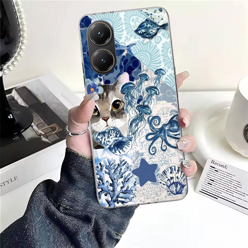 Ocean Starfish Sea Turtle Shark For Xiaomi Poco X7 X6 X5 F7 Ultra F6 F5 Pro Phone Case X4 Nfc F4 Gt F3 M6 M5S M5 M4 M3 Fundas Co