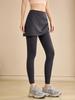 High-Waisted Tummy-Control Two-in-One Yoga Skirt Pants for Women - Plus Size, Anti-Exposure, Ideal for Pilates and Running