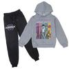 Boys Girls Sweatsuit Clothing Hooded Sweatshirt Jogging Sweatpants Tracksuits Set Fashion Outfit
