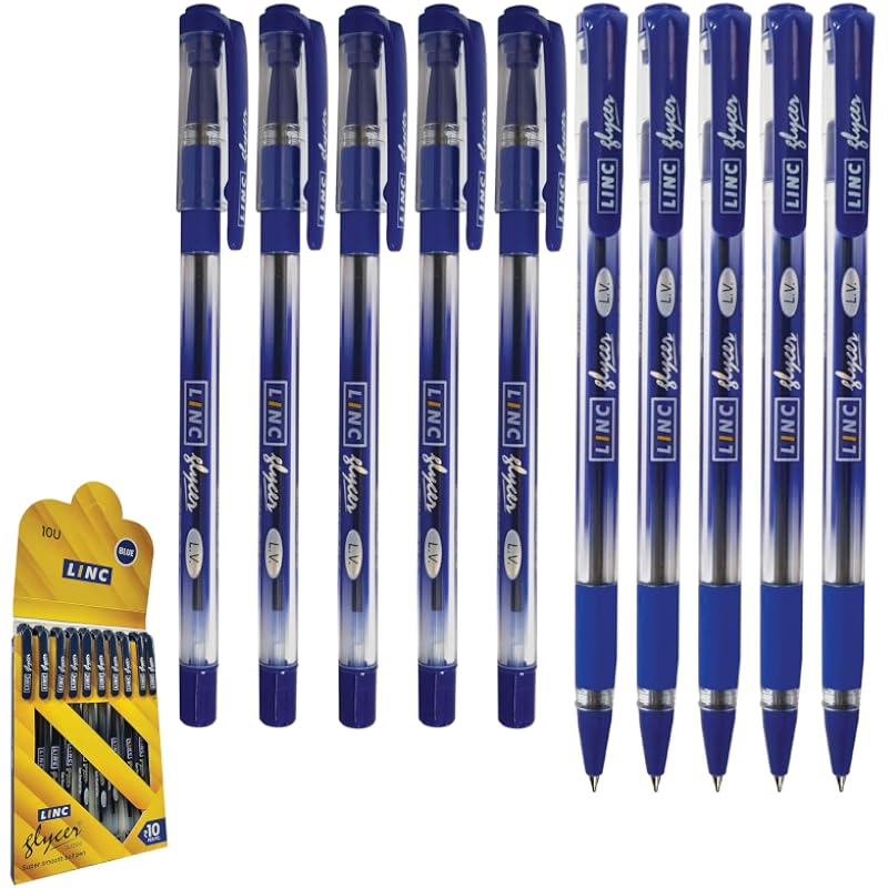 Linc Glycer (0.6 Mm) Ball Pen, Blue, (15pcs)