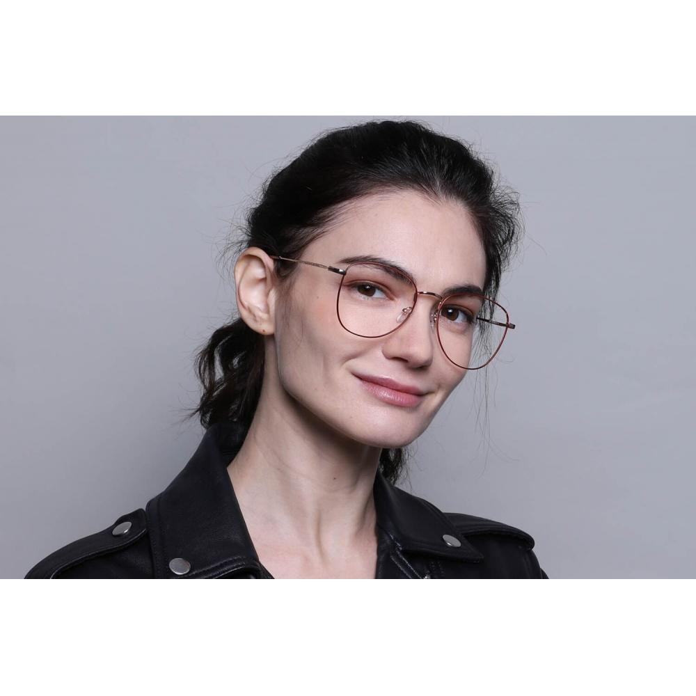 Plný rám Oválny Červený Zlatý Smartbuy Collection Libai 924 Módne Unisex Okuliare