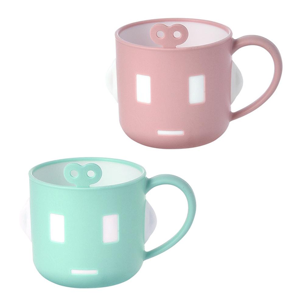 

2 шт. Антиопіковий Дитячий Мультяшний PP Силіконовий Нековзкий Потовщений Дно Миготливе Світло Дитяча Чашка для Води з Ручкою Портативна Чашка для Миття other