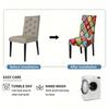 LANMOLIFEChair Cover Printed Dining Chair Covers Stretchable Washable Kitchen Chair Covers Suitable for Banquet Party Decoration