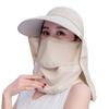 Women Breathable Detachable UV Protection Beach Cap Shade Hat Sunshade Sun Hat Fisherman Cap