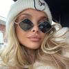 Punk Sunglasses Women Men Brand Designer Small Rhombus Sun Glasses Ladies Metal Frame Driving Eyewear  Mujer