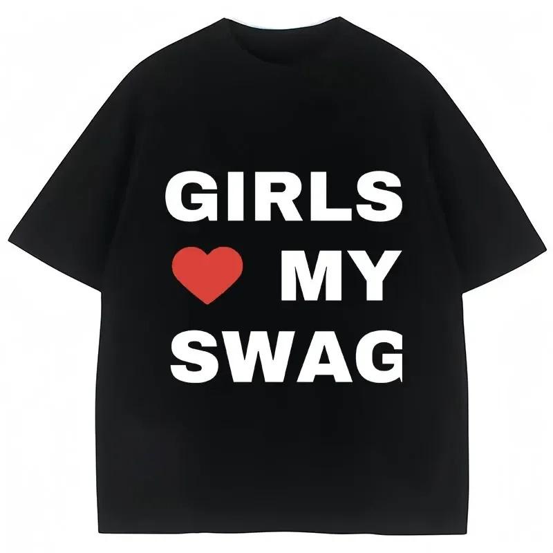 Funny Rapper Chief Keef Girls Love My Swag T Shirt Women Fashion Casual Loose Tshirts Streetwear Comfortable Breathable Cotton