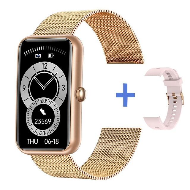 

Chibear Модные женские умные часы Умный браслет Фитнес-трекер для упражнений Кровяное давление Частота сердечных сокращений Водонепроницаемые умные часы для женщин