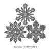3pcs/set Snowflake Cutting Dies Christmas Metal Cutting Dies Stencils Die Cut for DIY Scrapbooking Album Paper Card Embossing