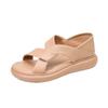 Soft Leather Bag and Sandals Women's Summer Wear 2025 New Fashion Versatile Two-wear Slippers Flat-soled Soft-soled Beach Shoes