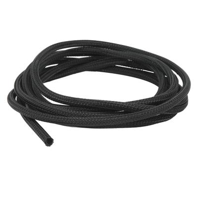 5mm 0.2in Black Cord Protector Self Wrapping Wire Loom High Temperature Resistant Cable Sleeve for RV Boat 3meter 10ft