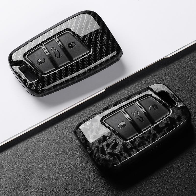 Abs Carbon Fiber Car Key Case Cover For Vw Volkseagen Passat B8 Magotan For Skoda Superb A7 Kodiaq Seat