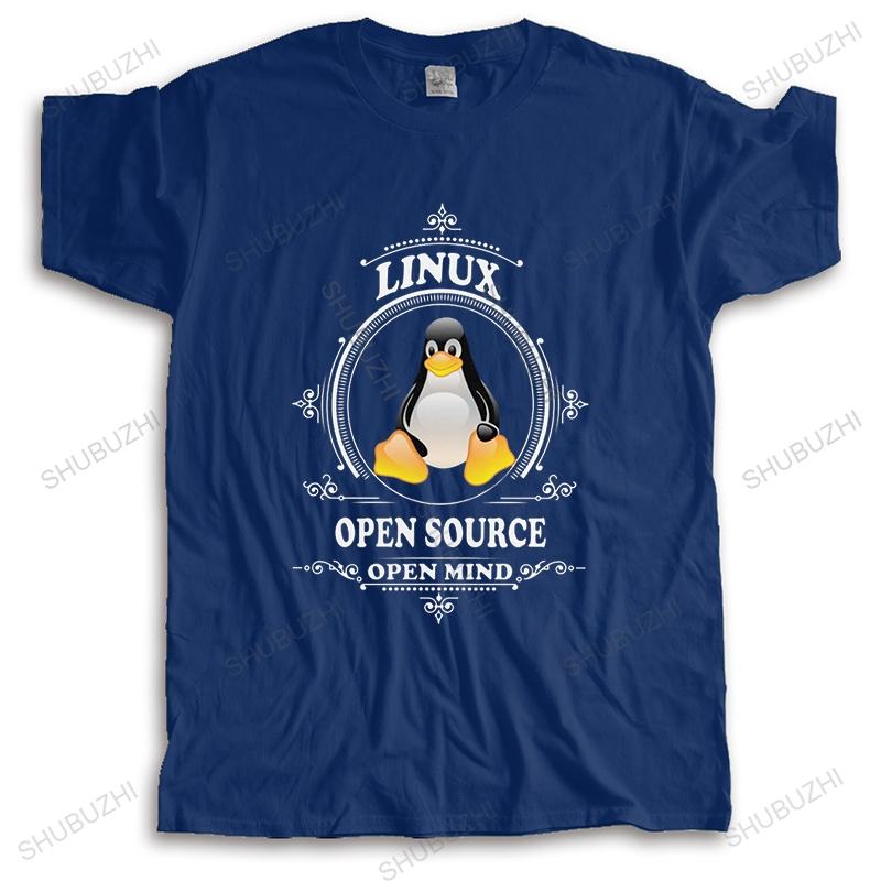 

Funny Linux Shirt Open Source Open Mind Tshirt Unisex Short Sleeve Penguin Developer Programmer Ccoder TShirts Cotton Tee S