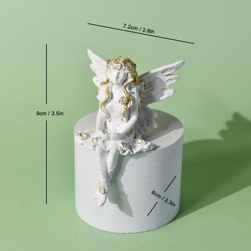 Light luxury flower fairy ornament angel character elf sculpture ornament living room home entrance room bedroom ornament