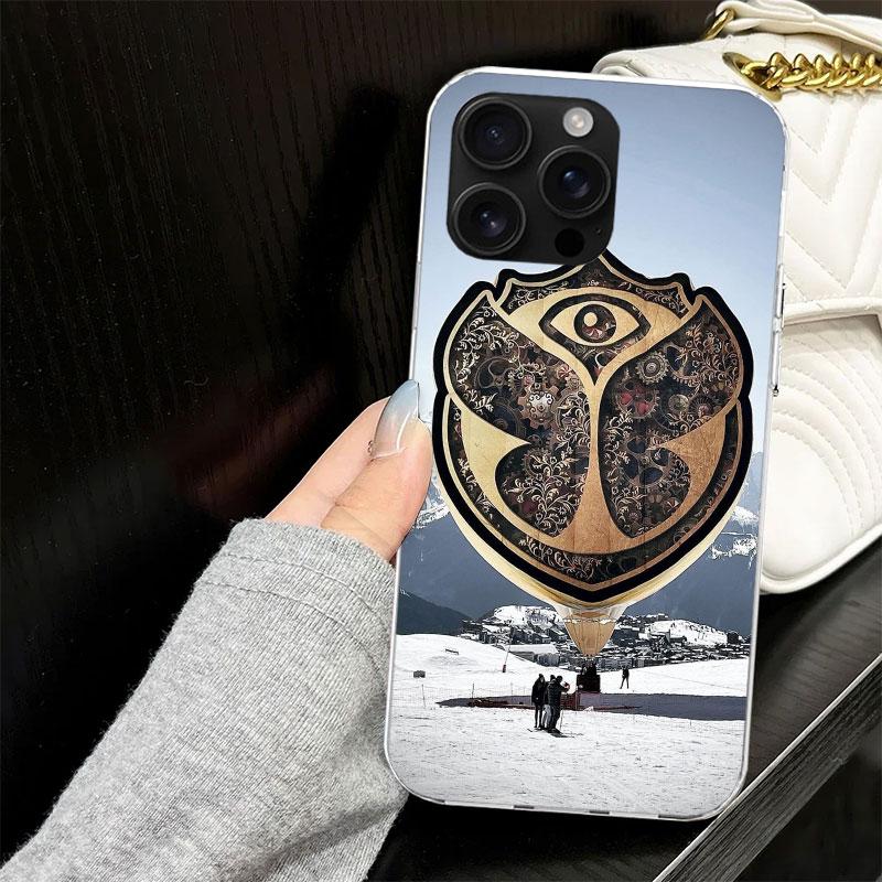 Music Festival Tomorrowlands Case for iPhone 17 Air 16 16E 15 14 11 Pro Max Soft Phone Cover 12 13 Mini 7 SE 2020 8 Silicone Bla