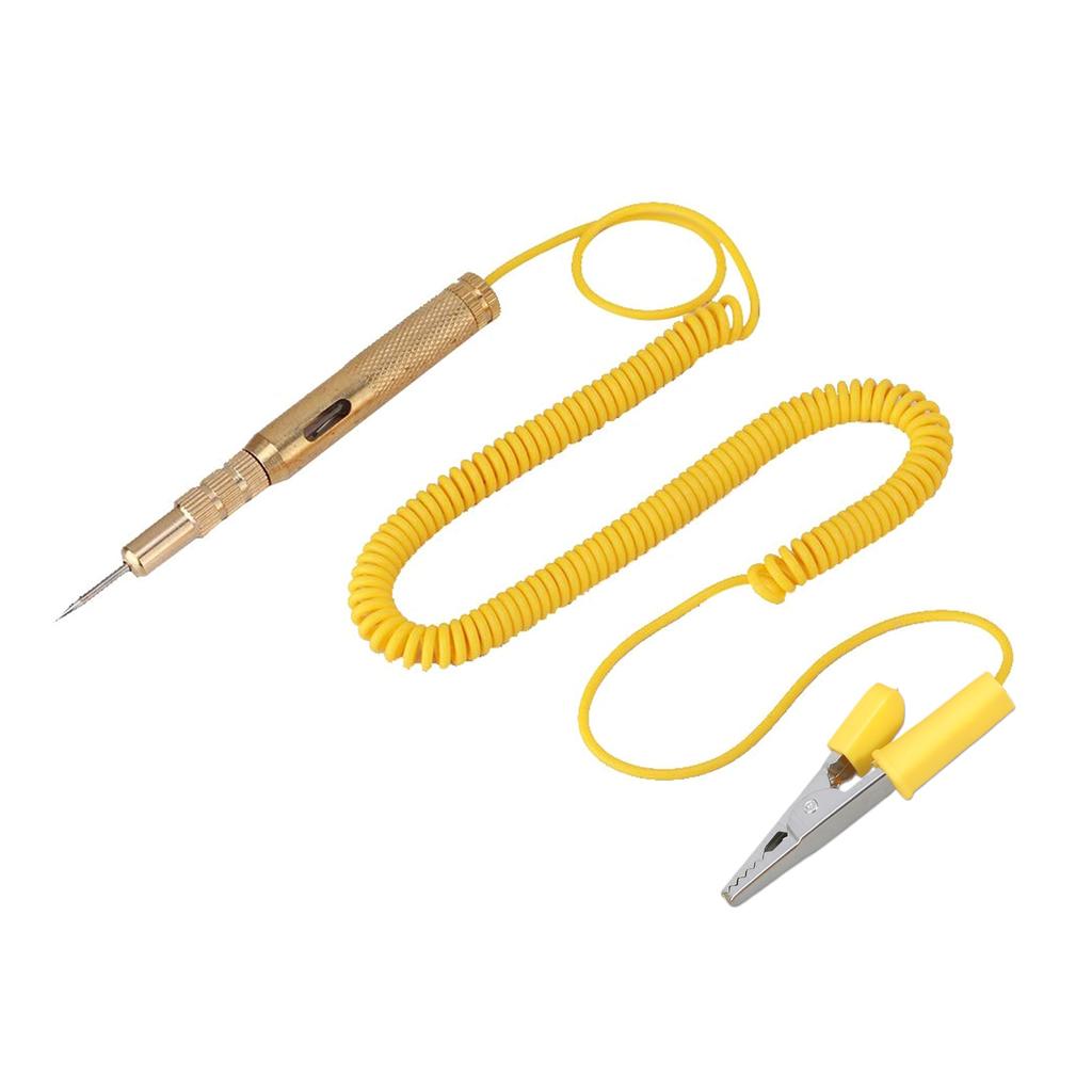 Heavy Duty Automobile Circuit Tester 6-24V Test Light with Alligators Clip Circuit Voltage Tester for Car Motorcycles