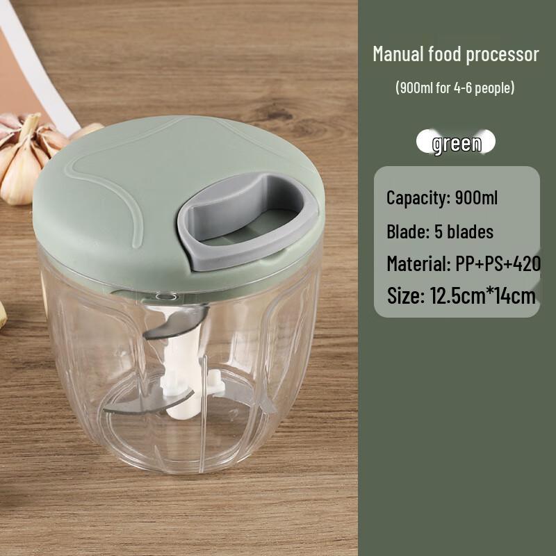 Manual Pull-String Garlic Chopper