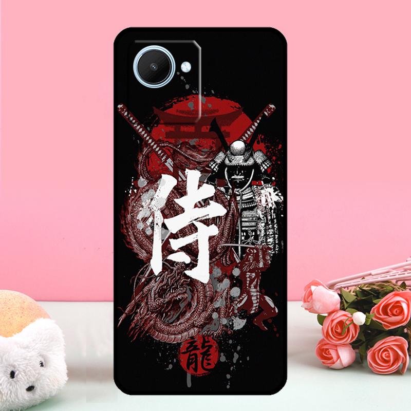 Samurai Japan Art For Realme C55 C71 C53 C67 C75 C61 C33 C63 C51 C65 10 11 12 13 14 15 Pro Plus GT7 Pro Case