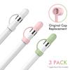 3 Stück Neue Ersatz-Stiftkappe Silikon-Schutzhülle Stifthalter Stylus-Zubehör Stiftspitze für Apple Pencil 1