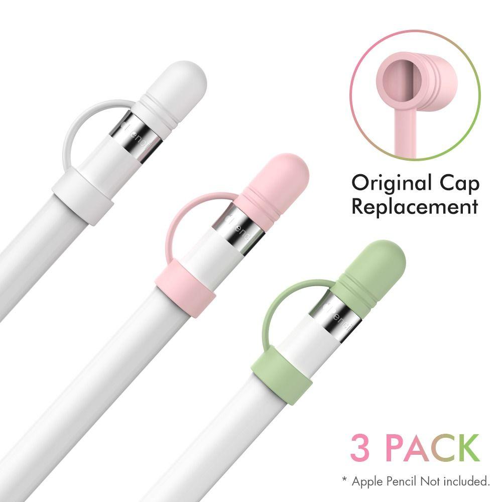 3 Stück Neue Ersatz-Stiftkappe Silikon-Schutzhülle Stifthalter Stylus-Zubehör Stiftspitze für Apple Pencil 1
