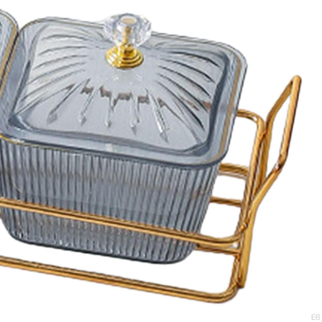 Divided Serving Dish Dried Fruit Tray Food Storage Container Veggie Appetizer for Candy