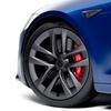 ALN1 4PCS Car Styling Wheel Center Hub Caps Tire Hubcaps Badge Valve Cap For Tesla Model X 20/22INCH OEM 1620238-00-A 1420238-00-A