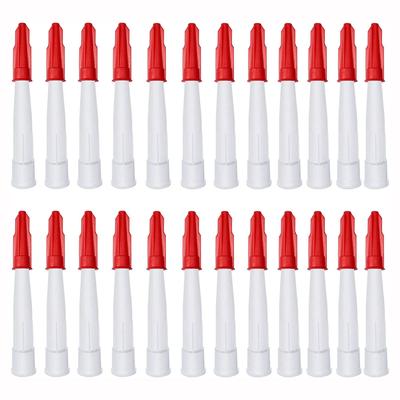 Re-Sealable Cartridge Nozzles Silicone White Cartridge Nozzles Adhesives