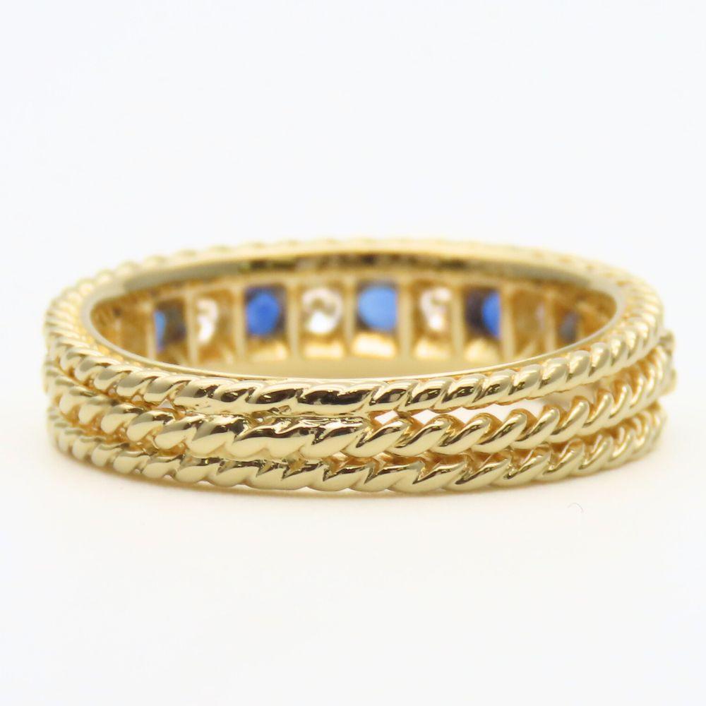 Used Dior Ring Twist EU#53 K18 yellow gold/diamond 4.4g Yellow Gold jewelry