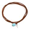 Double clavicle chain chocker collar ethnic style turquoise simple sweet cool necklace