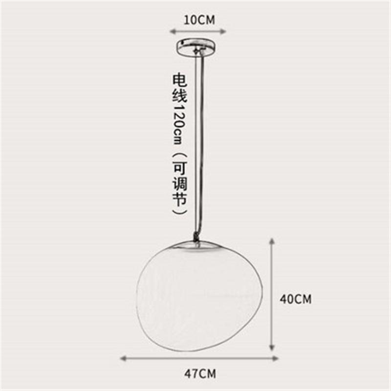 Italy Gregg PVC Pendant Light Modern for Dining Room Kitchen Irregular Led Hanging Lamp Loft Home Deco Light Fixture